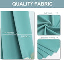 ChrisDowa Blackout Curtains 78 inches Long for Bedroom - 2 Panels Set Grommet Thermal Insulated Room Darkening Curtains for Living Room (Aqua, 42 x 78 Inch) by CozyNest Decor