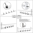 AMBIRD Wall Hooks with Shelf | Entryway Hanging Wood Coat Hooks | Wall-Mounted Rack with 5 Dual Hooks | Bathroom, Living Room, Bedroom (Modern). by CozyNest Decor