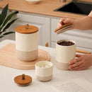 Coffee Canister, Ceramic Food Storage Jars with Lids Salt Matcha Container Brown Sugar Container Bowl for Kitchen Tea, Coffee Beans, Spice (