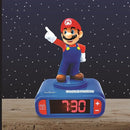 LEXiBOOK, Super Mario, Mario Nightlight Alarm Clock, Sounds and Melodies, LCD Backlit Screen, Luminous, Snooze, Red/Blue, RL800NI by TinyTreasures Baby Boutique