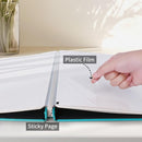 Inspirational Leather Photo Album,Magnetic Self-Stick Page Photo Album,Family Album,Hand Made DIY Albums Holds 3x5, 4x6, 5x7, 6x8 Photos (light blue-always remember) by TinyTreasures Baby Boutique