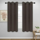 Easy-Going Blackout Curtains for Bedroom, Solid Thermal Insulated Grommet and Noise Reduction Window Drapes, Room Darkening Curtains for Living Room, 2 Panels(42x63 in, Coffee) by CozyNest Decor