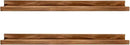 AZSKY Rustic Wood Floating Shelves for Nursery Books Long Wall Bookshelf Photo Picture Ledge Shelf with Lip Wall Shelf for Kids Bedroom Bathroom Living Room Office Frames 36 Inches Set of 2 by CozyNest Decor