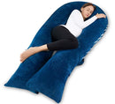 Meiz Pregnancy Pillow, Pregnancy Body Pillow, Pregnancy Pillows for Sleeping, 65" Maternity Body Pillow for Pregnant Women with Velvet Cover, Blue by TinyTreasures Baby Boutique