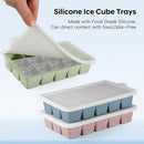 Silicone Ice Cube Tray 3 Pack, HANCELANT Ice Cube Mold, Ice Trays for Freezer with Lid for Whiskey, Baby Food, BPA Free, Easy Release by TinyTreasures Baby Boutique