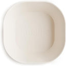 mushie Square Dinnerware Bowls for Kids | Made in Denmark, Set of 2 (Ivory) by TinyTreasures Baby Boutique