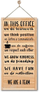 We Are A Team Motivational Quote Sign, In Office quote, Hanging wooden Sign, Gift for Leader Inspiring H1 by CozyNest Decor