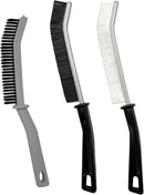 3 Pcs Cleaning Brushes for Household - Crevice Brush for Scrub Small Spaces, Toilet Cleaning Tool with Comfortable Grip, Long&Firm Bristle for Shower Tile Grout, Sinks Gap, Window Tracks, Hinges by CozyNest Decor