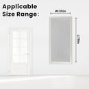self Adhesive Curtains Portable Blackout Curtain Simple and Easy to Install Bedroom Window Thermal Lnsulated Kitchen Room Darkening Black Small Drapes, 35" W X 79" L, White, 1 Panel by TinyTreasures Baby Boutique