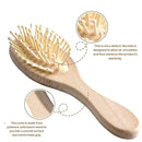 Premium Baby Hair Brush Set – Natural Goat Hair & Bamboo Bristle Brushes, Beechwood Comb, Cotton Pouch – Gentle Scalp Care for Newborns & Toddlers, Gift-Ready & Eco-Friendly by TinyTreasures Baby Boutique