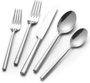 Alata Potter 20-Piece Forged Silverware Set Stainless Steel Flatware Set Cutlery Set,Service for 4,Mirror Finish,Dishwasher Safe by CozyNest Decor