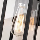 mirrea 11" Classic Outdoor Wall Sconce 1 Light in Matte Black Rectangular Metal Frame and Clear Glass Shade Waterproof Porch Light Patio Light Pack of 2 by CozyNest Decor