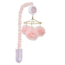 Lambs & Ivy Secret Garden Pink Pom Pom Musical Baby Crib Mobile Soother Toy by TinyTreasures Baby Boutique