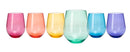 European Style Crystal, Stemmed Wine Glasses | Set of 6 | 15oz