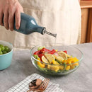 Sweejar Large Ceramic Olive Oil Dispenser Bottle, Opaque Oil Cruet Protects Oil to Reduce Oxidation, Suitable For Storage Of Oil, Vinegar, Soy Sauce & Other Liquids, Pack of 1, 24 Fl Oz (White) by CozyNest Decor
