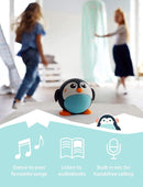 Kids Bluetooth Speaker Boys and Girls with Microphone, Mini Bluetooth Speaker Portable Wireless, 60 Day Battery, for Home, Outdoor and Travel, Works with iPhone and Android – Pepper Penguin by TinyTreasures Baby Boutique