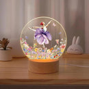 callie Acrylic Night Light Name Plate Personalized, Custom Cute Fox Deer Turtle Forest Animal with Wooden Base Bedroom Decor, Birthday Gifts Kid Gifts for Family (Beautiful Ballet Girl) by TinyTreasures Baby Boutique
