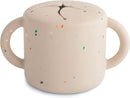 mushie Silicone Snack Cup | Spill Proof Food Container for Toddler and Baby (Vanilla Confetti) by TinyTreasures Baby Boutique