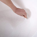 Toddler Bath Tub | Larger Bath for Bigger Kids at Bathtime | Includes Warm and Soft Foam backrest | Grippy Anti-Slip Surface | Includes Easy Drain Bath Plug | White & Grey by TinyTreasures Baby Boutique