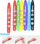 Lebze Jumbo Crayons for Toddlers, 6 Colors Washable Crayons, Easy to Hold Silky Large Crayon for Babies and Children, Safe Non Toxic by TinyTreasures Baby Boutique