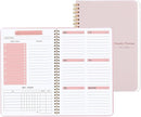 Weekly Planner Undated Planner Book with To-Do List,Weely Goals,Habit Tracker, 5.7"X 8" Inch for 52 Weeks Planning Pink for Women by TinyTreasures Baby Boutique