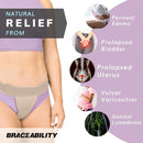BraceAbility Pelvic Pro Support Belt - Patented, Original Prolapsed Uterus Brace for Women Treating Dropped Bladder, Uterine Prolapse, Vulvar Varicosities, Postpartum, Symphysis Pubis Dysfunction (L) by TinyTreasures Baby Boutique