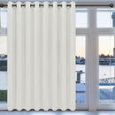Easy-Going Blackout Door Curtains for Bedroom, Solid Thermal Insulated Grommet and Noise Reduction Window Drapes, Room Darkening Curtains for Living Room, 1 Panel (100x96 in, Ivory) by CozyNest Decor