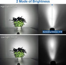 T-SUN 2W Solar Spotlights, LED Solar Powered Landscape Lights Outdoor Waterproof Solar Security Wall Lights Auto ON/Off Dual Head Light for Garden Yard Patio(Cold White)