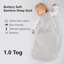 Rayon Made from Bamboo Sleep Sack 12-18 Months 1.0 Tog Ultra Soft Baby Wearable Blanket Toddler Sleeping Sack for Babies Unisex Girl Boy 2-Way Zipper Baby Sleeping Bag Breathable Lightweight Large by TinyTreasures Baby Boutique