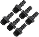 uxcell Barb Drip Pipe Connector 1/2 BSPT Male Thread 16PE Hose Fitting for Garden Agricultural Irrigation System, Plastic 25pcs by GreenHaven Gardens