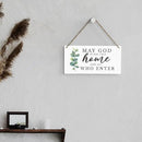 SENJIAN Christian Home Decor, Bless This Home Wall Decor, Modern Farmhouse Sign Scripture Printed Wood Sign Wall Art Religious Decoration for Office Bathroom Bedroom by CozyNest Decor