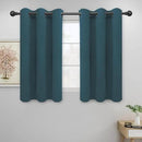 Easy-Going Blackout Curtains for Bedroom, Solid Thermal Insulated Grommet and Noise Reduction Window Drapes, Room Darkening Curtains for Living Room, 2 Panels (42x45 in, Bluestone) by CozyNest Decor