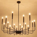 Modern Black Farmhouse Chandeliers, 16-Light Industrial Metal Chandelier Lighting, Classic Candle Hanging Pendant Light Fixtures for Kitchen Island, Living Room, Dining Room, Stair by CozyNest Decor