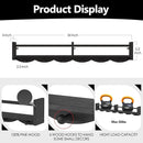 34Inch Nursery Bookshelves,Set of 4,Wall Floating Shelf Kids Coat Rack with 6Hooks,Hanging Book Shelf for Baby Nursery Room Décor ，Patent Number: 29958098(Black, 34) by TinyTreasures Baby Boutique