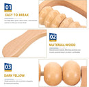 Wooden Massage Roller, Wood Therapy Massage Tools 2pcs Bead Wooden Roller Tool Muscle for Men and Women, Muscle Tension Relief Tissue Father and Mother Day Giftware by CozyNest Decor