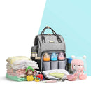 Diaper Bag Backpack for Women, Baby Bags for Girls,Diaper Bag with Changing Pad, and Insulated Pockets (Dark Grey +Light Grey) by TinyTreasures Baby Boutique