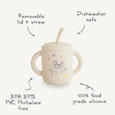 mushie x Bluey 100% Silicone Training Cup & Straw for Toddlers | 6 Months+ (Bluey Sage) by TinyTreasures Baby Boutique