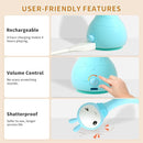 alilo Yoyo Talking Bunny Baby Singing Musical Rattle, Mimicking Toys Repeats What You Say, Preloaded 90+ Audio Content, ABC/Number/Notes Learning Toys for Toddlers Infant Newborn Boy Girl Gifts by TinyTreasures Baby Boutique