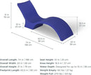 Ledge Lounger- Signature Chaise Deep - Inside Pool & Sun Shelf Lounge Chair - Designed for Deep Shelves 10”-15” - Compatible with All Pool Types - Poolside & Sun Deck Tanning - Set of 2 - Granite Gray by GreenHaven Gardens