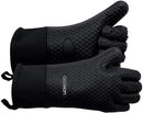 GEEKHOM BBQ Gloves, Grilling Gloves Heat Resistant Oven Gloves, Kitchen Silicone Oven Mitts, Long Waterproof Non-Slip Pot Holder for Barbecue, Cooking, Baking, Black by GreenHaven Gardens