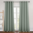 NICETOWN Sage Green Room Darkening 102 inch Curtains, Grommet Thermal Curtains Weighted Window Treatments for Living Room/Farmhouse, W46 x L102, 2 Panels by TinyTreasures Baby Boutique