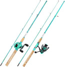 Sougayilang Fishing Rod and Reel Combo, 2-Piece 5-Foot 6-Inch Graphite & Fiberglass Rod, Durable and Strong, Quickset Anti-Reverse Fishing Reel (1Pack/2Pack) by TinyTreasures Baby Boutique