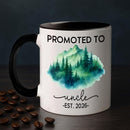 Promoted To Uncle Coffee Mug Gift For New Uncle EST 2026 Father's Day, Personalized Year Name Uncles White Teacup 11 15Oz, Customized Uncles Accent Mug Gift For Brother Family Pregnancy Announcement by TinyTreasures Baby Boutique