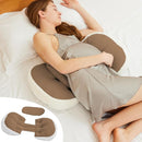 Pregnancy Pillow for Sleeping, Maternity Pillow, Faux Fur Luxury Maternity Pillow Support for Back, Legs, Belly, HIPS,Brown by TinyTreasures Baby Boutique