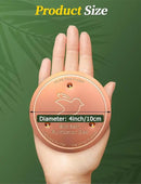 Mellbree 4-Pack Bird Bath Copper Disk, 0.6mm Reinforced 99.99% Pure Copper Cleaning Disk with Triple-Point Support for Physical Safe Clean Water All-Season by GreenHaven Gardens
