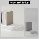SAUMONIERES Floating Shelves 8 Inch Deep Solid Wood Wide Wall Shelf Set of 2 Wall Mounted for Bedroom Bathroom Living Room Kitchen, 36 Inch White