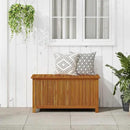 vidaXL Outdoor Storage Box - Wooden Deck Cabinet for Patio/Garden with Water-Resistant Lining, Farmhouse Style by CozyNest Decor