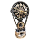 Chevrolet Small Block V8 Rotating Gear Clock – Stainless Steel Timing Chain Desk Clock by Clock9Nine, Chevy Truck Garage Decor, Muscle Car Gift, Hot Rod Man Cave Collectible, Car Show Trophy by CozyNest Decor