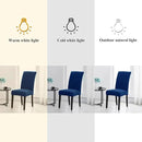 Joccun Chair Covers for Dining Room Set of 2,Dining Chair Slipcovers Stretch Dining Room Chair Covers Seat Protector,Washable Parsons Chair Cover for Home,Banquet(Classic Blue,2 Pack)
