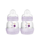 MAM Easy Start Anti-Colic Baby Bottles, Extra Slow Flow, Breastfeeding-Like Silicone Nipple Bottle, Reduces Colic, Gas, & Reflux, Easy-to-Clean, BPA-Free, Vented Baby Bottles for Newborns, 0-3 Months by TinyTreasures Baby Boutique